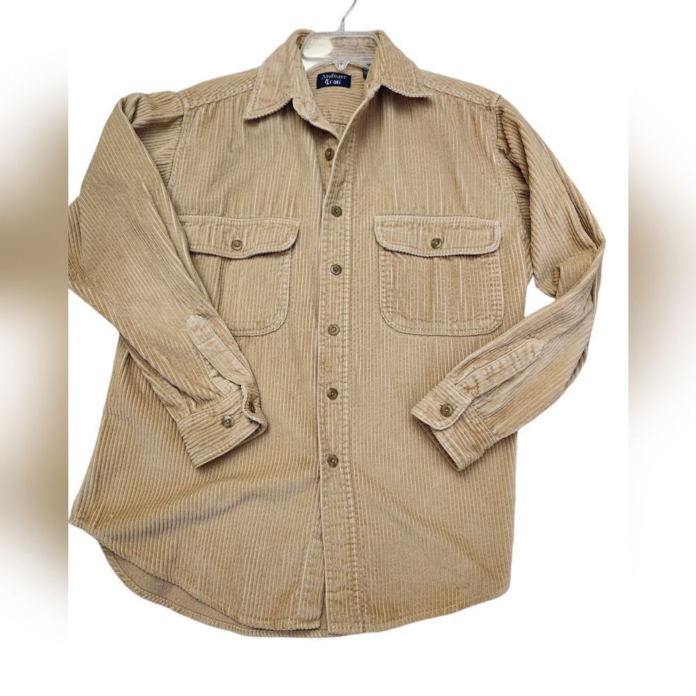 Vintage Andover Trail 90's thick corduroy ‎ button front Shirt Shacket Medium